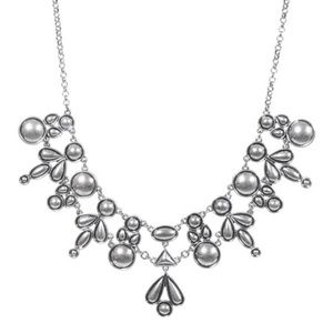 Silver Virginia Bib Necklace - Emily Maynard